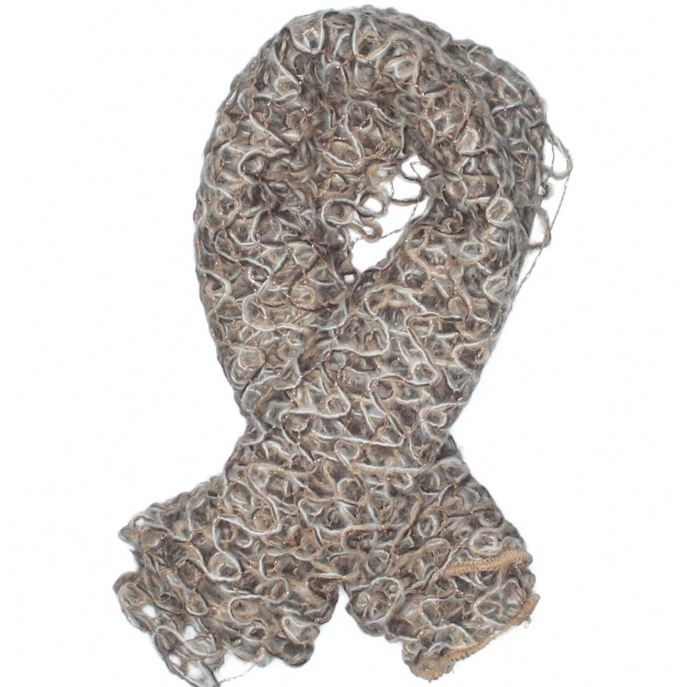 3 For $12! Knitted Neutral Palette Square Scarf.